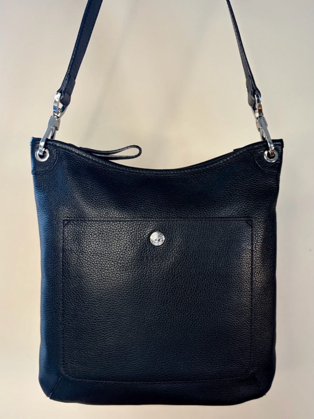 Longchamp Le’Foulonne Crossbody Slim Black Leather EUC - Picture 17 of 17